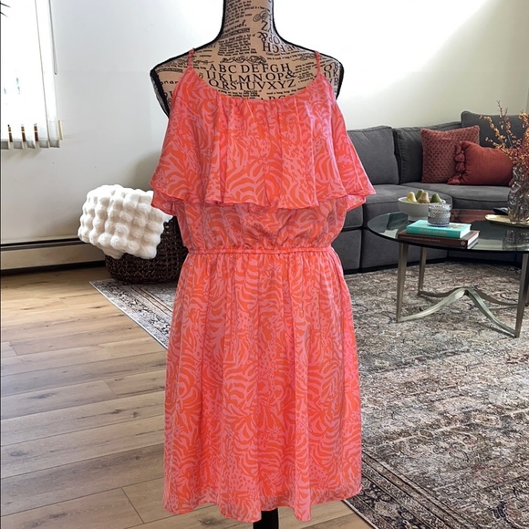 Lilly Pulitzer Dresses & Skirts - Lilly Pulitzer Orange and pink  Dress